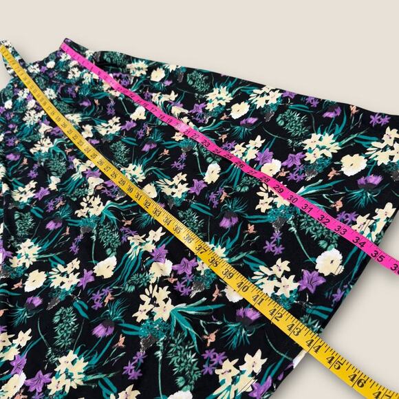 Ellos Floral Sleeveless Strappy Smocked Bodice Tank Sun Dress Plus Size 2X 26/28 - Picture 12 of 13